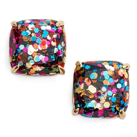 kate spade Jewelry - NWT Kate Spade Glitter Square Stud Earrings